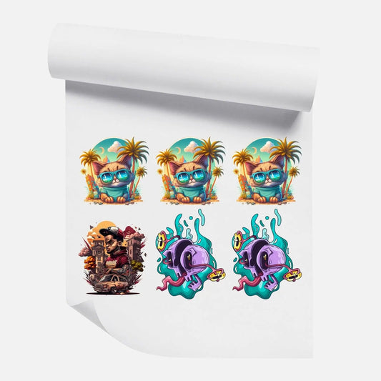 UV DTF Transfer by size