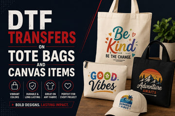DTF Transfers on Tote Bags and Canvas Items