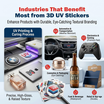 Industries That Benefit Most from 3D UV Stickers