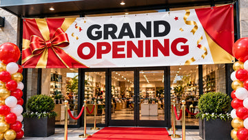 Custom Vinyl Banners for Grand Openings and Events